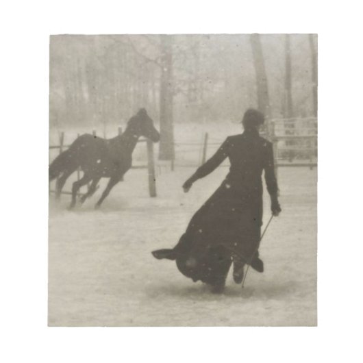 Der Pferdetrainer von Felix Thiollier 1899 Notizblock (Vorderseite)