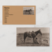 Der PferdeWrangler 1910 Visitenkarte (Vorne/Hinten)