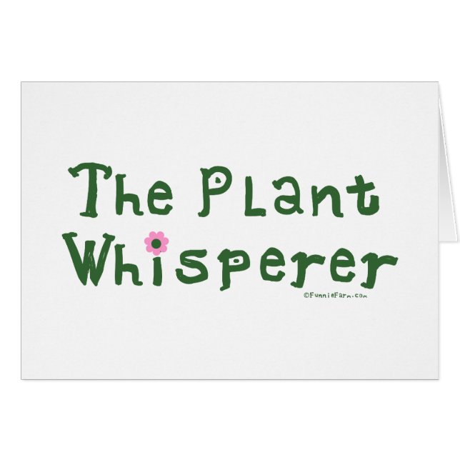 Der Pflanze Whisperer (Vorderseite (Horizontal))