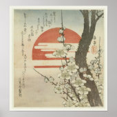 Der Pflaumenbaum und die wachsende Sonne Poster (Vorne)