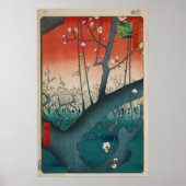Der Pflaumengarten Kamei von Hiroshige Poster (Vorne)