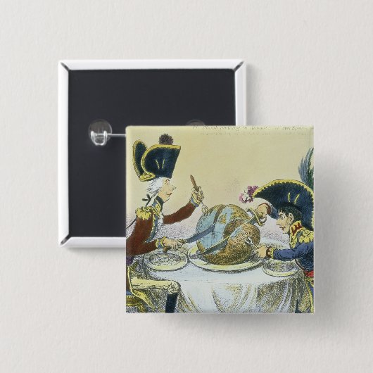 Der Pflaumenpudding in Gefahr, 1805 Button (Vorne & Hinten)