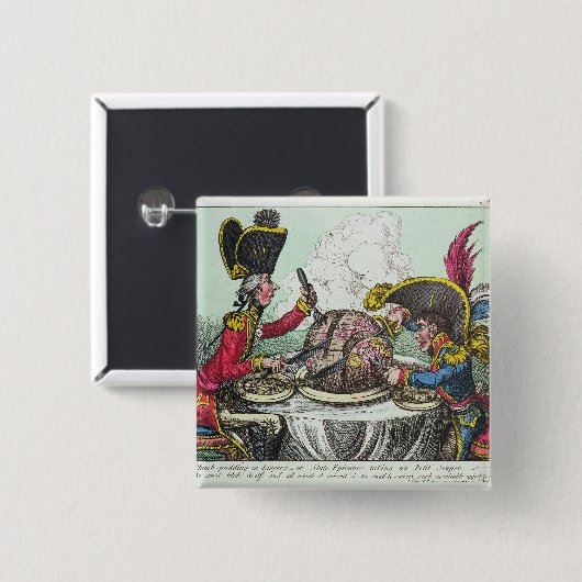 Der Pflaumenpudding in Gefahr, 1805 Button (Vorne & Hinten)