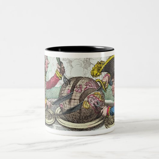 Der Pflaumenpudding in Gefahr, 1805 Zweifarbige Tasse (Mittel)