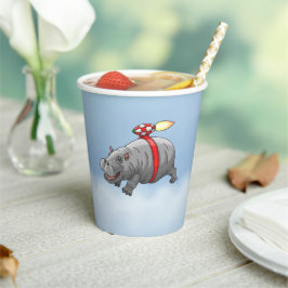 Der Phantastische Flug von Rocket Hippo Pappbecher