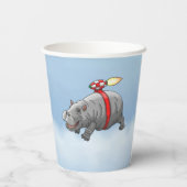 Der Phantastische Flug von Rocket Hippo Pappbecher (Rückseite)