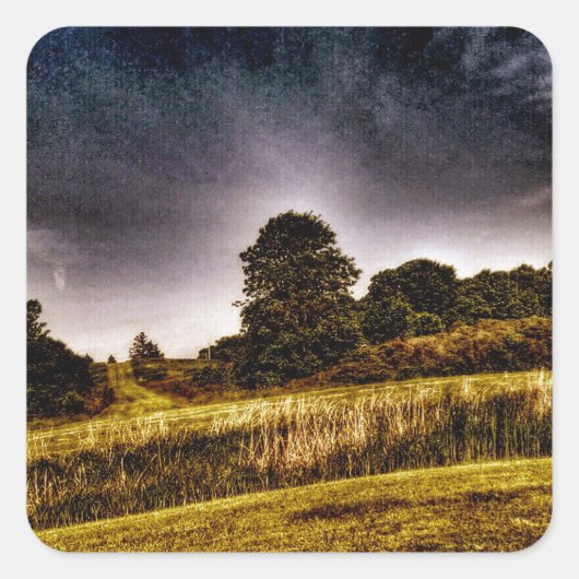 Der Phantastische Park Quadratischer Aufkleber (Vorderseite)