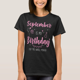 Der phantastische September ist mein Geburtstag, d T-Shirt