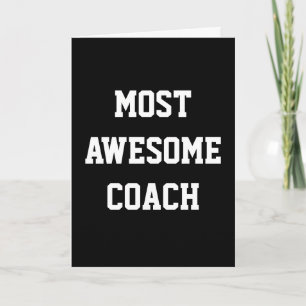 Der Phantastischste Coach, vielen Dank / Geburtsta Karte
