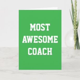 Der Phantastischste Coach, vielen Dank / Geburtsta Karte