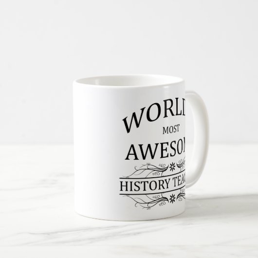 Der Phantastischste Geschichtslehrer der Welt Kaffeetasse (VorderseiteRechts)