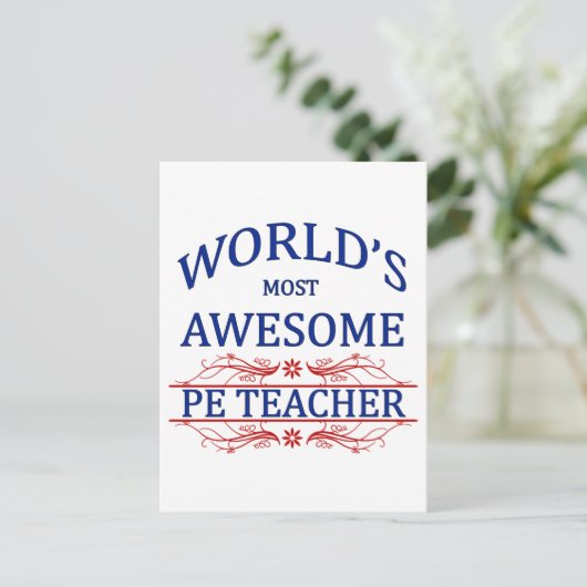 Der Phantastischste Lehrer der Welt Postkarte (Stehend Vorderseite)