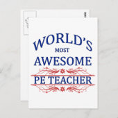 Der Phantastischste Lehrer der Welt Postkarte (Vorne/Hinten)