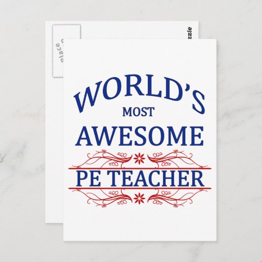 Der Phantastischste Lehrer der Welt Postkarte (Vorne/Hinten)