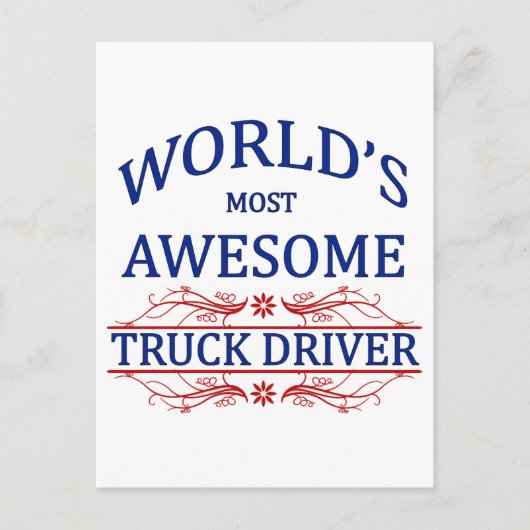 Der Phantastischste Lkw-Fahrer der Welt Postkarte (Vorderseite)