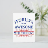 Der Phantastischste Med Student der Welt Postkarte (Stehend Vorderseite)