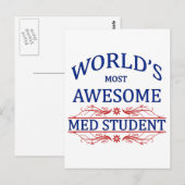 Der Phantastischste Med Student der Welt Postkarte (Vorne/Hinten)