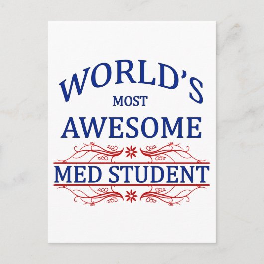 Der Phantastischste Med Student der Welt Postkarte (Vorderseite)
