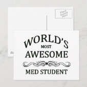 Der Phantastischste Med Student der Welt Postkarte (Vorne/Hinten)
