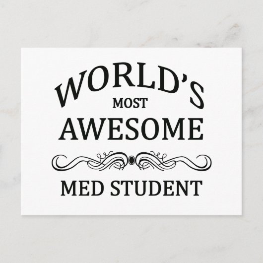 Der Phantastischste Med Student der Welt Postkarte (Vorderseite)