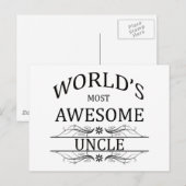 Der Phantastischste Onkel der Welt Postkarte (Vorne/Hinten)