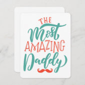 Der Phantastischste Papa Feiertagskarte (Vorne/Hinten)