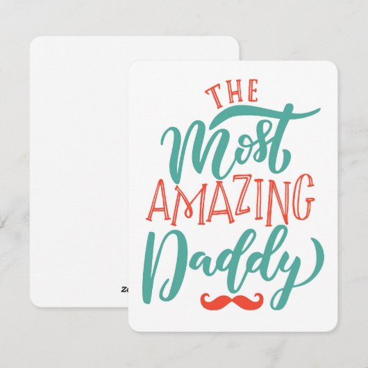 Der Phantastischste Papa Feiertagskarte (Vorne/Hinten)