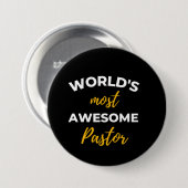 Der Phantastischste Pastor der Welt Button (Vorne & Hinten)