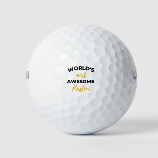 Der Phantastischste Pastor der Welt Golfball (Vorderseite)