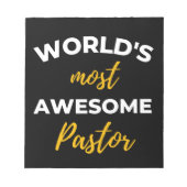 Der Phantastischste Pastor der Welt Notizblock (Vorderseite)