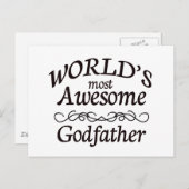 Der Phantastischste Pate der Welt Postkarte (Vorne/Hinten)