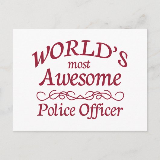 Der Phantastischste Polizeibeamte der Welt Postkarte (Vorderseite)
