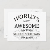 Der Phantastischste Schulminister der Welt Postkarte (Vorne/Hinten)