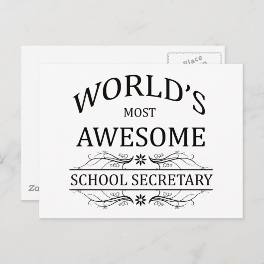 Der Phantastischste Schulminister der Welt Postkarte (Vorne/Hinten)