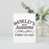 Der Phantastischste Schwiegervater der Welt Postkarte (Stehend Vorderseite)