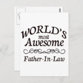 Der Phantastischste Schwiegervater der Welt Postkarte (Vorne/Hinten)