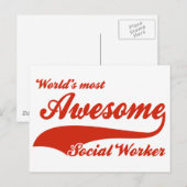 Der Phantastischste Sozialarbeiter der Welt Postkarte (Vorne/Hinten)