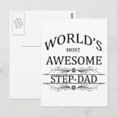 Der Phantastischste Step-Vater der Welt Postkarte (Vorne/Hinten)
