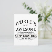 Der Phantastischste Stepbruder der Welt Postkarte (Stehend Vorderseite)