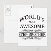 Der Phantastischste Stepbruder der Welt Postkarte (Vorne/Hinten)