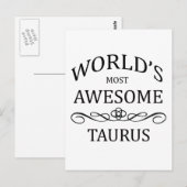 Der Phantastischste Taurus der Welt Postkarte (Vorne/Hinten)