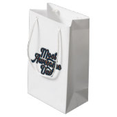 Der Phantastischste Vater Vatertag | Geschenktasch Kleine Geschenktüte (Rückseite Schrägansicht)