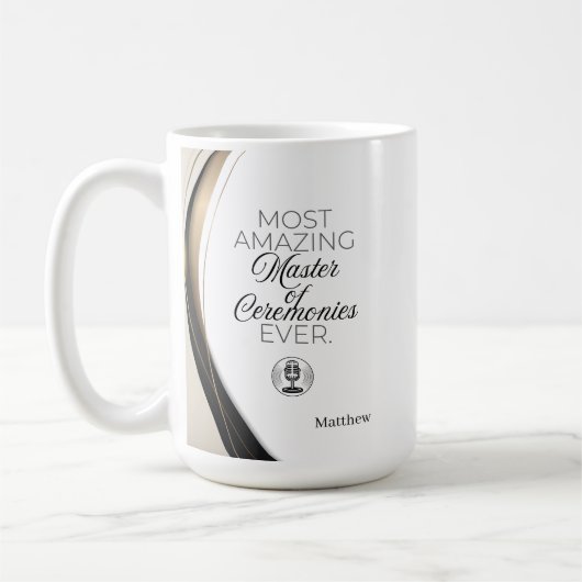 Der Phantastischste Zeremonienmeister Personalisie Kaffeetasse (Links)