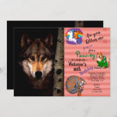 Der Phantom-Wolf Einladung (Vorne/Hinten)