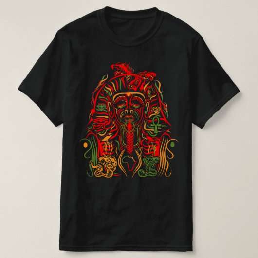 Der Pharoah-Mystische König T-Shirt (Design vorne)