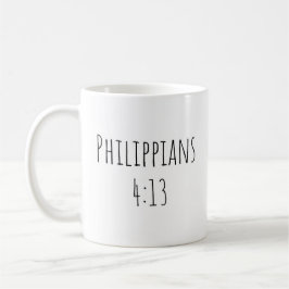Der Philipper 4:13 Becher Kaffeetasse