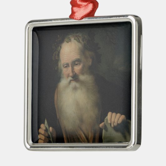 Der Philosoph, 1686 Silbernes Ornament (Links)