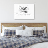 Der Phoenix, der aus seiner Asche aufsteigt Leinwanddruck (Insitu (Schlafzimmer))