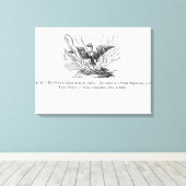 Der Phoenix, der aus seiner Asche aufsteigt Leinwanddruck (Insitu (Holzboden))