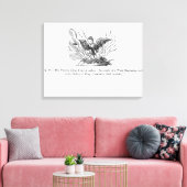 Der Phoenix, der aus seiner Asche aufsteigt Leinwanddruck (Insitu (Wohnzimmer))